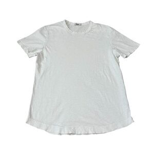 Buck Mason Slub Curved Hem Tee Size S